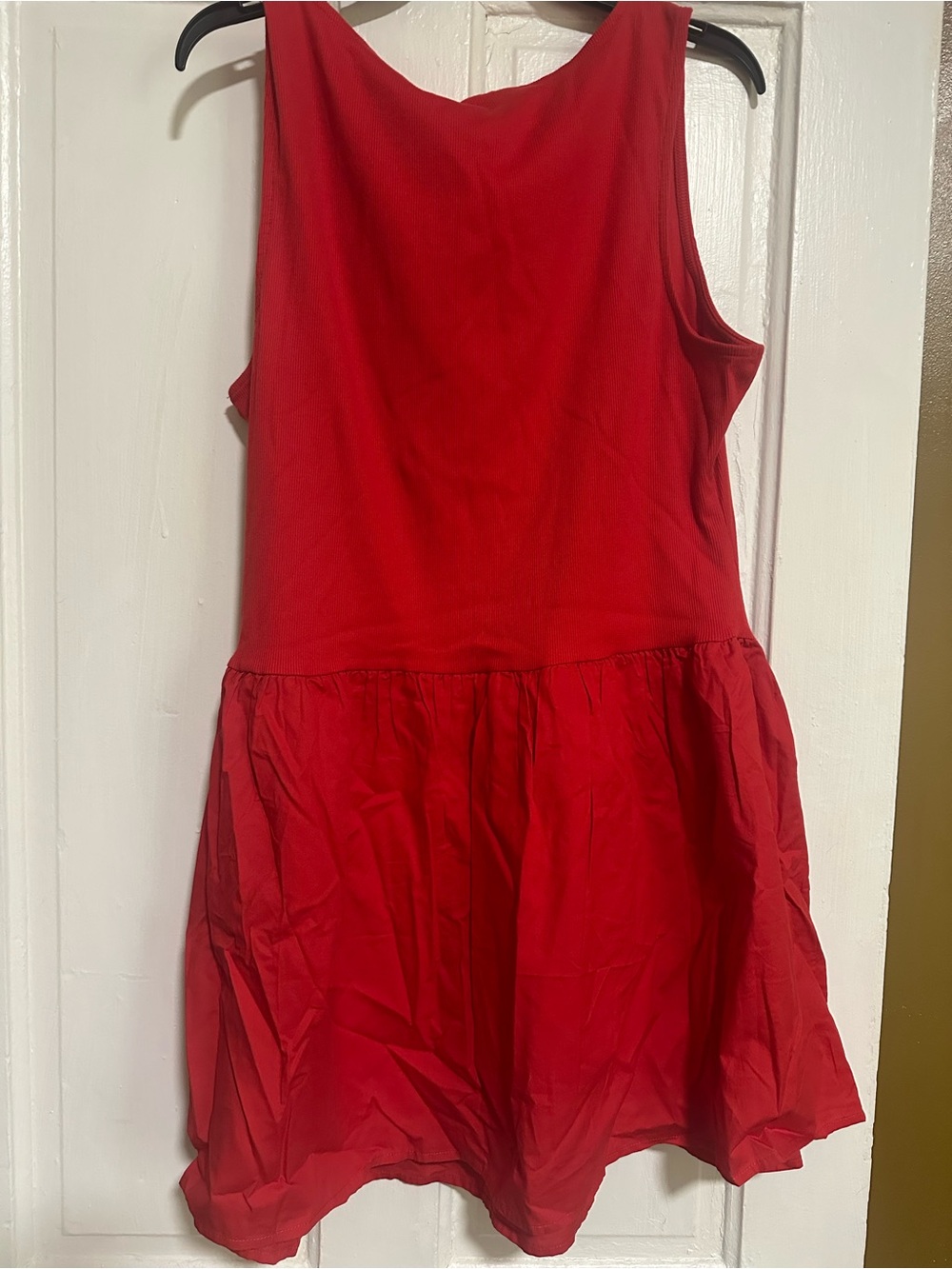 Old Navy Red Sleeveless Women’s Drop-Waist Dress